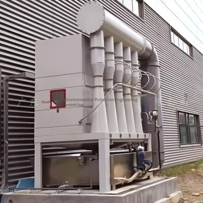 Venturi Cyclone Dust Collector, Shot Blasting Machine, Boiler Flue Gas Treatment and Purification Cyclone Tower, Cyclone Hybrid Spray Tower photo-4