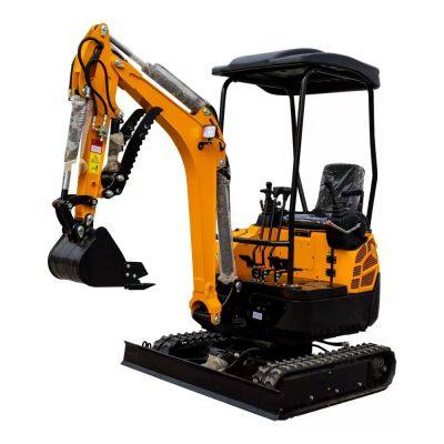 Компактный мини-экскаватор 0.8Т с ковшом-лопатой для строительных и сельскохозяйственных работ