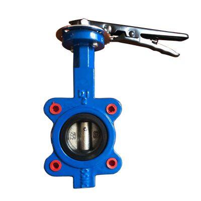Top Quality Ductile Iron CF8M Disc Lever Operated Wafer Lug Type Butterfly Valve Knife Gate Valve photo-4