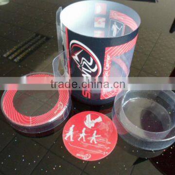 transparent packaging PVC PET printing packaging tube