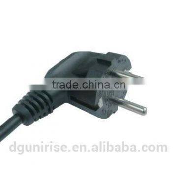 Korean approval power cord 3 prong plug