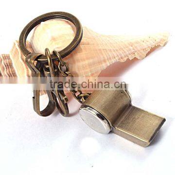 China Supplier Cheap Alloy Whistle Keychain photo-3