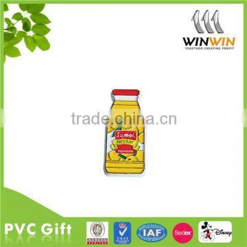 Exquisite bottle shape 3D soft PVC fridge magnet / silicone fridge magnet