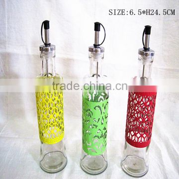 coloured glass oil bottle olive oil bottles green glass bottle