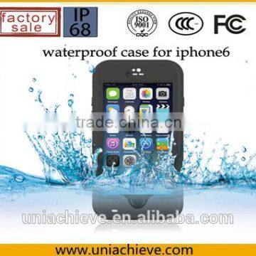 Case for IPhone 6/6 Plus Waterproof Mobile Phone Case With Adjustable Phone Holder Black