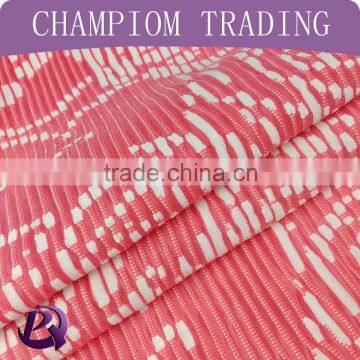 2015 New 100% Polyester jacquard Fabric for Dresses