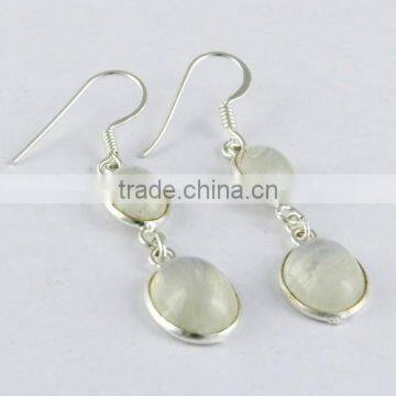 Rainbow Moonstone 925 Sterling Silver Earring, 925 Silver Jewelry, Silver Jewelry