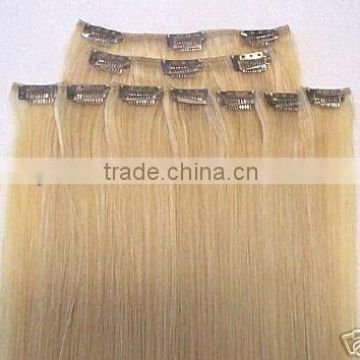 high quality &fashional clip in hair extensions brazilian weave