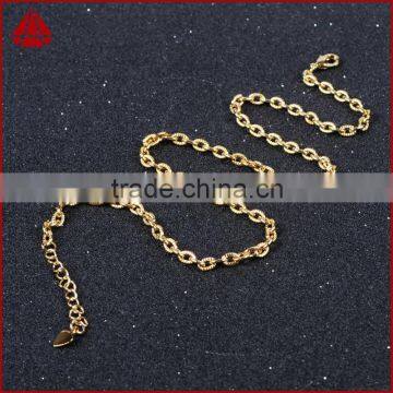 14 Inch 14K Wholesales Designs Stainless Steel Mens Jewelry Figaro Chains Link Necklace photo-5