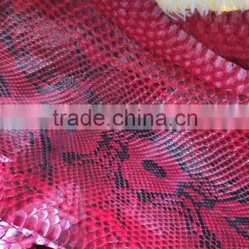 Black Genuine Snake Skin Hide Leather Python Round Cold For Luxury Bracelet Making photo-4