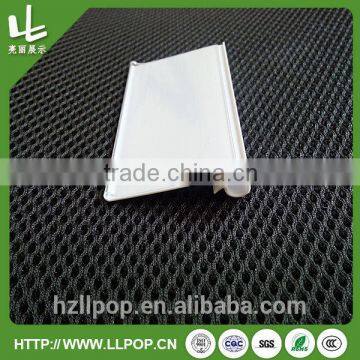 Store plastic shelf price label strip