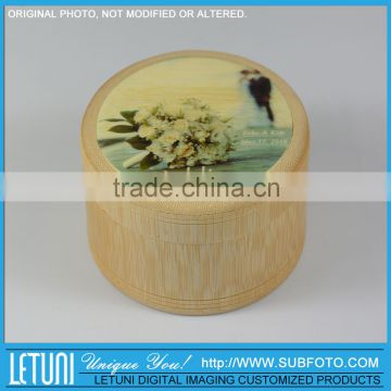 Customize Photo on Bamboo Gift Storage Box