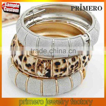 New Glitter Matte Sliver Bracelet Simple 18k Gold-Plated Opening Enamel Bangles