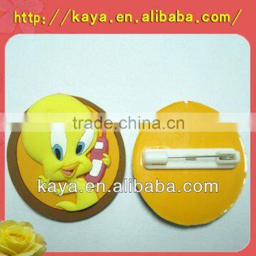 Custom plastic badge for kid, embossed plastic badges for clothes