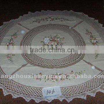 2015 wedding table decoration embroidery handmade crochet table cloth for sale