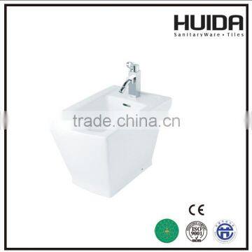 Square floor ceramic signle tap hole bidet