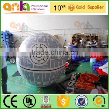 2015 hot sell balloon type giant star war death star led balloons for sale