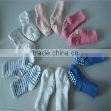 Kids cotton socks/cute anti-slip children/6-12 months baby socks