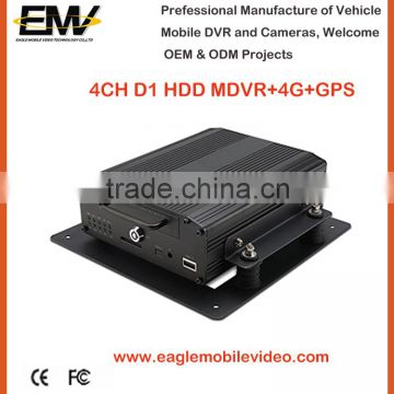 Special 4 CH D1 HDD Mobile DVR with 4G GPS G-Sensor