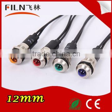 FL1M-12SC 12mm red led 220v digital gear indicator with 20cm AWG20 cable