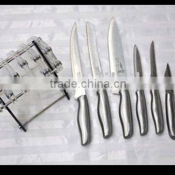 Kitchen tools/7 pcs kitchen knife set w/stand