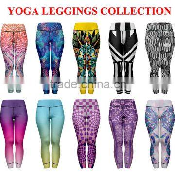 high stretch 3d Printed Leggings Sublimation printing Yoga Pants fitness leggings yoga pants