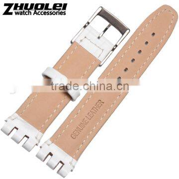 17|19mm high quality Calfskin leather Men and women's leather Watch strap wholesale 3PCS