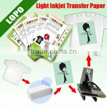 Inkjet Transfer Paper for Light Color(hot peel)