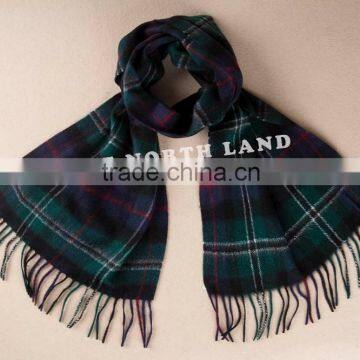 Scottish Tartan Wool Cashmere Scarf WCS14112224
