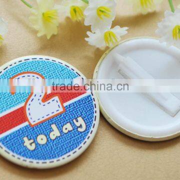 Custom Kids Tin Button Plastic Badge / Clip Badge