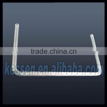 High purity Fused Silica / quartz / SiO2 transparent / translucent ceramic pipe