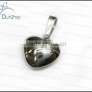 Fashion stainless steel heart pendant charms and pendant necklace jewelry