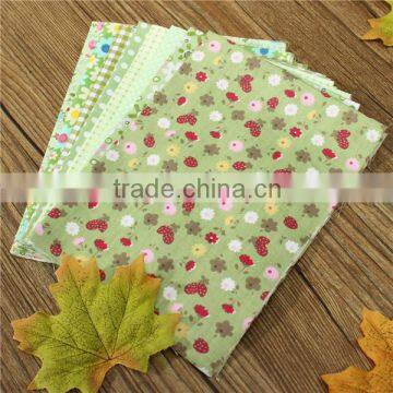 Hot Sale 8 color 20x30cm Green Series Fabric Cotton Fabrics For Sewing Patchwork Print Design Tissue Textile Cloth Fabrics