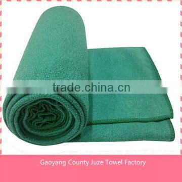 24*72" wholesale 100% microfiber non-slip yoga mat towel silicone