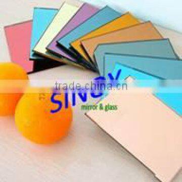 4mm 5mm China Mirror Glass In customer size and shape with doulbe coated paint