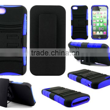 Rugged stand holster case for iPhone 5C