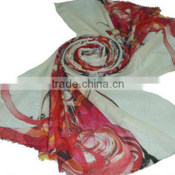 Wool Silk Printed Shawls