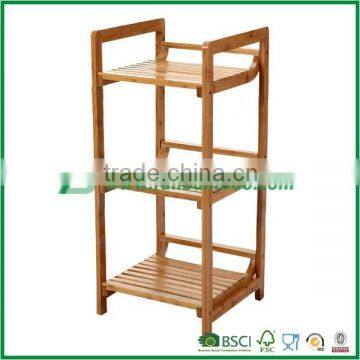 Hot selling 3-layer superior bamboo shelf/rack for living room furniture