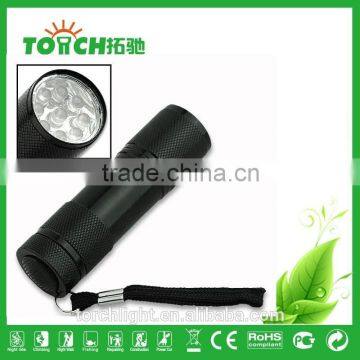 9 Led Mini Flash Torch High Quality New Design Pocket Torch Flash Light Lamp Camping for 3*AAA Battery photo-3