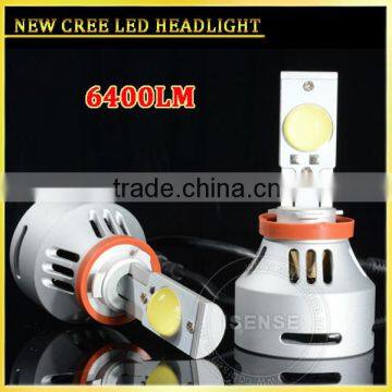 2014 most brightness high power h11 canbus led error free crees 3200lm led headlight