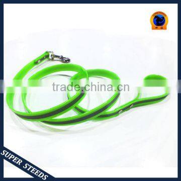 reflective tpu/nylon lead ropes with chains