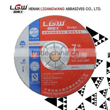 389 HOT SALE 180*6*22 red color DC GRINDING wheel for Thiland market LIGANGWANG ABRASIVE