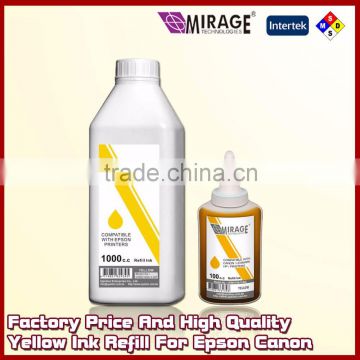 Factory Price And High Quality Yellow Ink Refill For Epson Canon