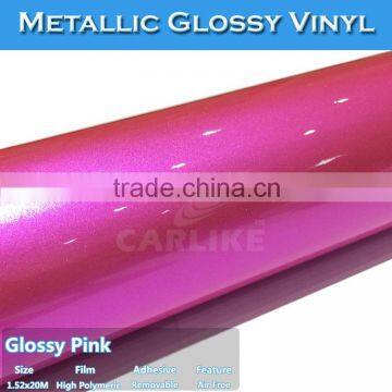 CARLIKE Paypal Payment Metallic Glossy Pink Color Vinyl Sticker Auto Design photo-2