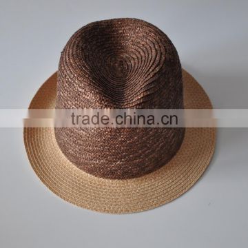 New arrival plain color straw cowboy hat