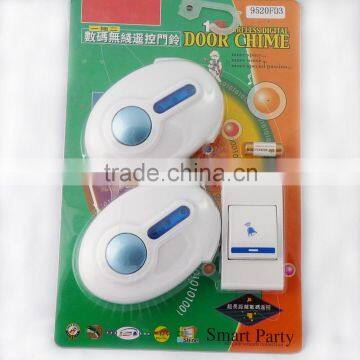 Low Price Wireless Doorbell/Plastic Door Bell Remote control music doorbell