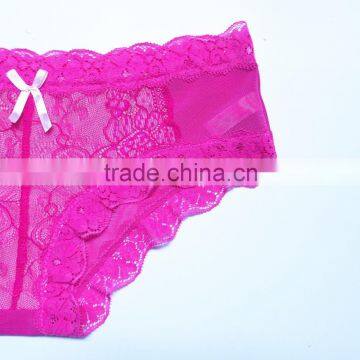 Hot Sell 2016 Stylish Transparent Sheer Lace Panties For Woman Underwear photo-3
