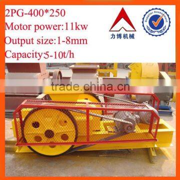 very popular in india crushing machine 2pg double roller crusher