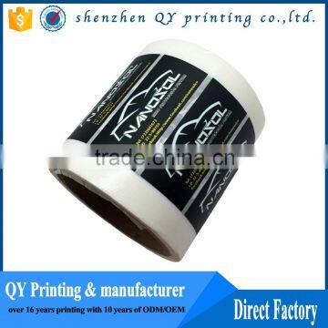 self adhesive printed paper roll labels,waterproof laminated stickers