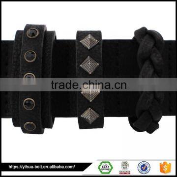 Latest Original unique goods from china leather rivet belt